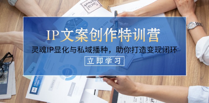 （14330期）IP文案创作特训营，灵魂IP显化与私域播种，助你打造变现闭环（14节课）-恒屹网络轻创终点站
