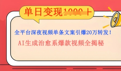 全平台深夜文案新风口：DeepSeek生成百万播放量金句，治愈系内容涨粉速度快4倍-恒屹网络轻创终点站