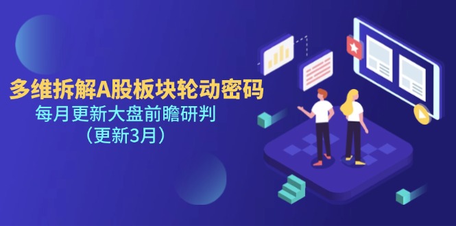 （14213期）多维拆解A股板块轮动密码，每月更新大盘前瞻研判（更新3月）-恒屹网络轻创终点站