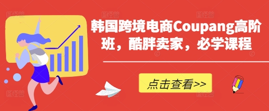 韩国跨境电商Coupang高阶班，酷胖卖家，必学课程-恒屹网络轻创终点站